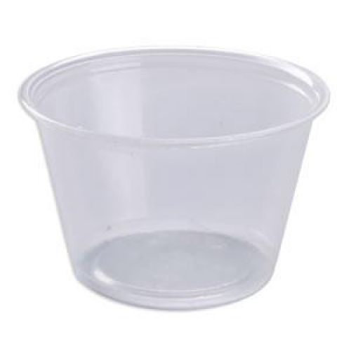 AmerCare Plastic Souffle Cup 4 oz Pack 2500 / cs