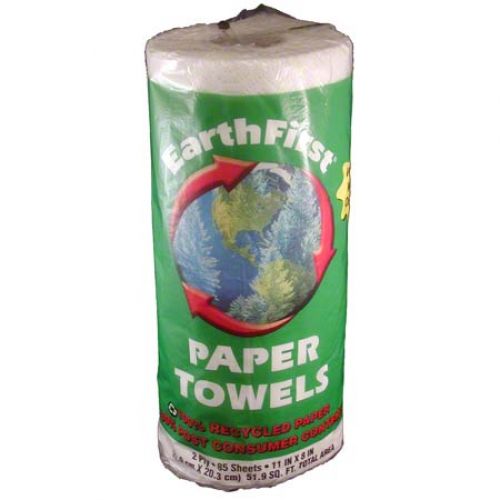 1-Ply Kitchen Paper Towel Roll 11''x6.14'', 85 Sheets, White (30 Rolls)