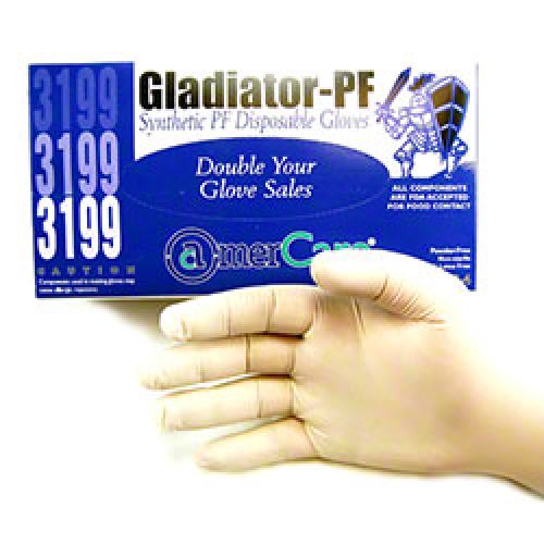 AmerCare Synthetic Gloves Powder Free Pack 10 / 100 cs