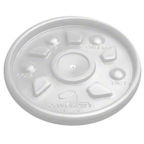 Convermex Vented Translucent Lid For 8 / 12 / 16 oz Pack 1000 / cs