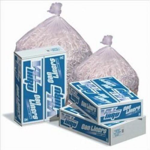 30 Gal. Low Density Buff Bag Heavy Can Liner 30''x36'' 0.75mil, Clear (250 Per Case)