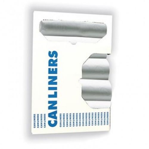 60 Gal. Low Density Can Liner 38''x58'' 0.7mil, Flat Pack, Clear, 200 Count