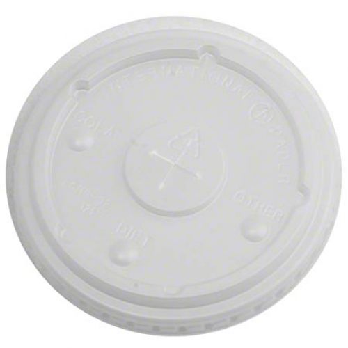IP Lid for 9oz Cold Cup Flat Straw Translucent Pack 25/100
