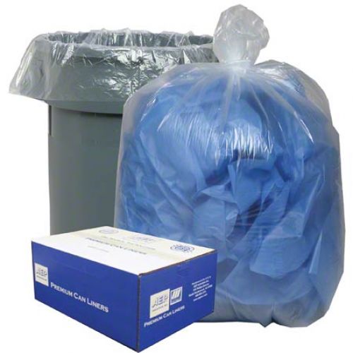 16 Gal. Low Density Can Liner 24''x31'' 0.6mil, Clear (500 Per Case)