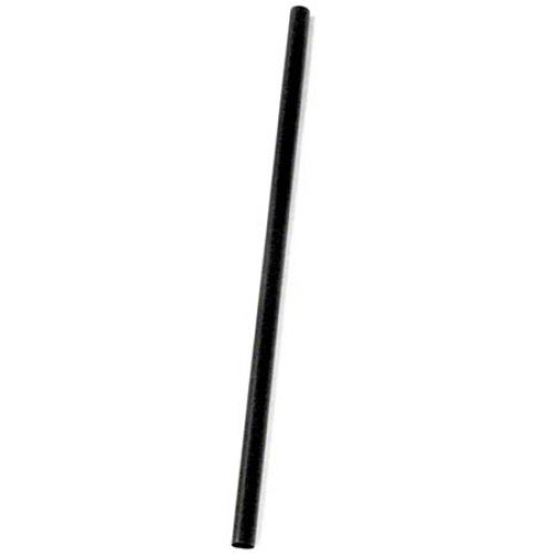 Goldmax 7.75" Giant Black Unwrapped Straw 10/150pk Pack cs