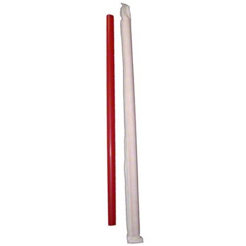 Goldmax 7.75" Giant Red Wrapped Straw Pack 10/300pk