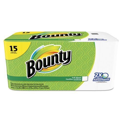 2-Ply Kitchen Paper Towel Roll 11''x11'', 40 Sheets, White (15 Per Pack, 1 Pack)