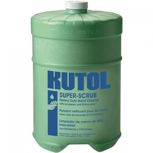 Super-Scrub Hand Cleaner Flat Top Lt. Green/Citrus Scrubbers 1 Gallon Pack 4 / cs