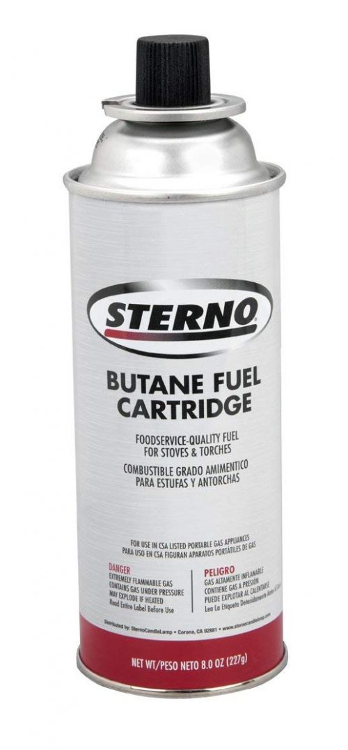 Sterno Butane Fuel 7.8 oz can Pack 12 / cs