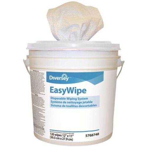 Diversey Easywipe Disposable Wiping System 125 Count Pack 6 / cs