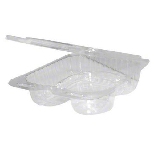 WNA Par-Pak 2 Pocket Dipping Container Clear 2 oz Cup 5.25" x 5.75" x 1.5" Pack 500 / cs