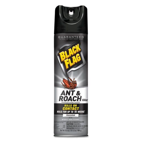 Black Flag Ant & Roach Killer Unscented 17.5 oz Aerosol Pack 12 / cs