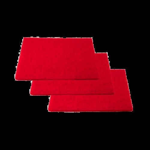 Performance Plus Rectangle Buffing Pad Red 14 x 20 Pack 5 / cs