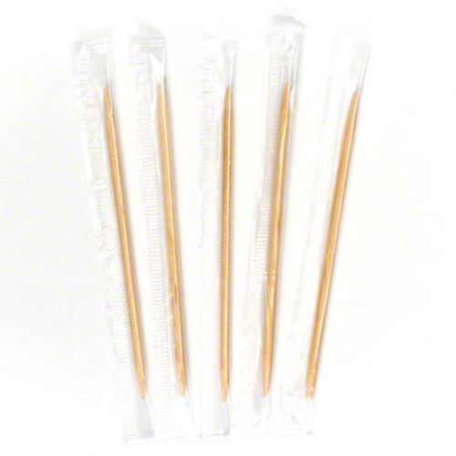 Rofson Plain Indiv. Wrapped Toothpicks Pack 12/1000