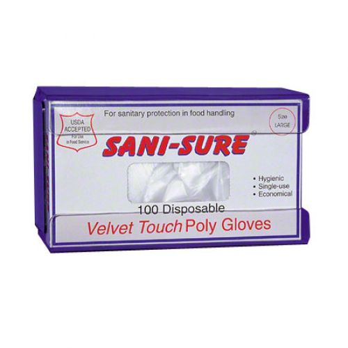 Rofson Small Poly Cast Embossed Gloves Pack 10/100