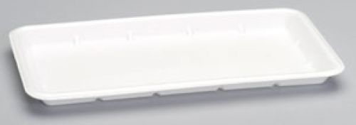 #25S Foam Food Tray 8''x14.75''x1.06'', Yellow, 125/Pack