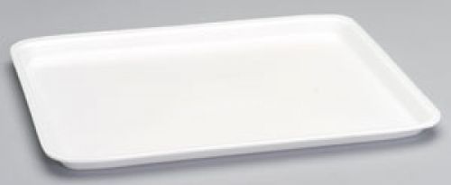 Large Foam Food Tray 18.19''x14.19''x0.5'', White, 100/Pack
