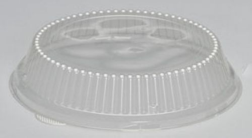 APET Dome Plastic Plate Lid 9''x1.25'', Clear, 50/Pack