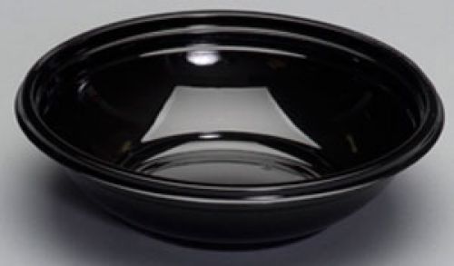 32 oz. APET Plastic Bowl 8.25''x2.25'', Black, 50/Pack