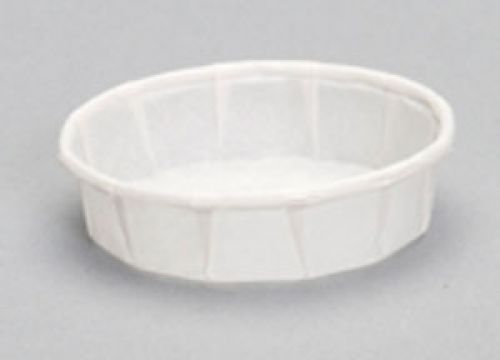 0.75 oz. Squat Paper Portion Cup, White, 250/Pack