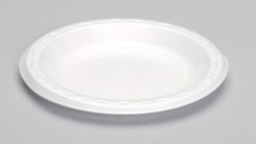 Laminated Foam Plate 6'', White, 125/Pack