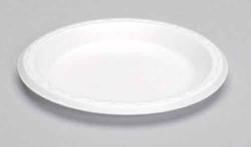 Laminated Foam Plate 7'', White, 125/Pack