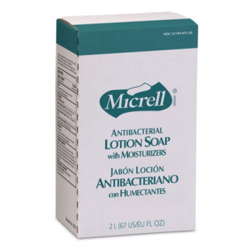 Gojo Micrell Antibacterial Lotion Soap 2000 ml refills Light Scent Pack 4 / cs