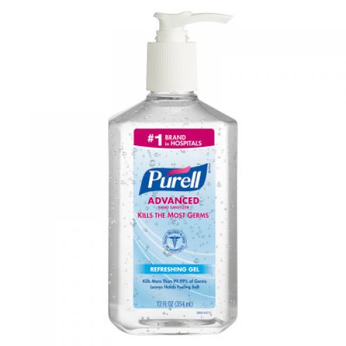 Purell Instant Hand Sanitizer 12 oz Pump Bottle Clear Pack 12 / cs