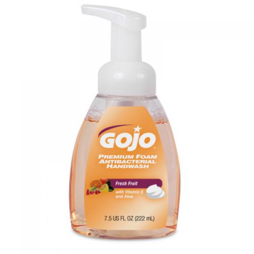 Gojo Foam Antibacterial Handwash 7.5 oz Pump Apricot Pack 6 / cs