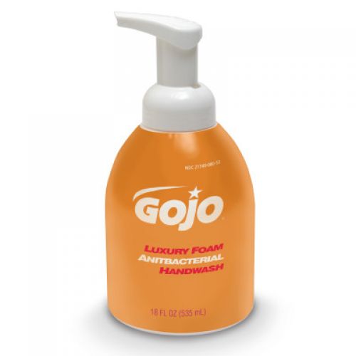 Gojo Luxury Foam Antibacterial Handwash 535 ml Pump Bottle Orange Blossom Pack 4 / cs