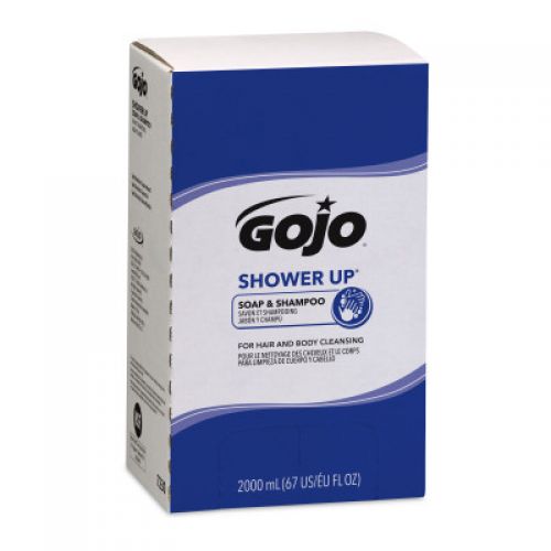 Gojo Shower Up Soap & Shampoo 2000 ml refill Pink Pack 4 / cs