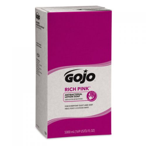 Gojo Rich Pink Antibacterial Lotion Soap 5000 ml refills Pack 2 / cs