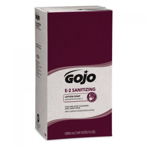 Gojo E2 Sanitizing Lotion Soap 5000 ml refills Fragrance Free Pack 2 / cs
