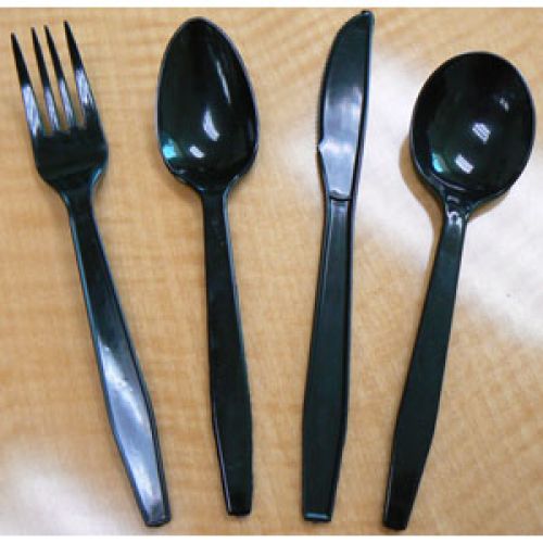 Goldmax Black Polypropylene Spoon Pack 20 / 50