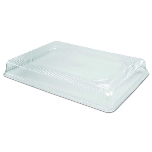 HFA Clear Low Dome Lid for Item 2063 fits 1/2 Size Sheet Cake Pan Pack 100