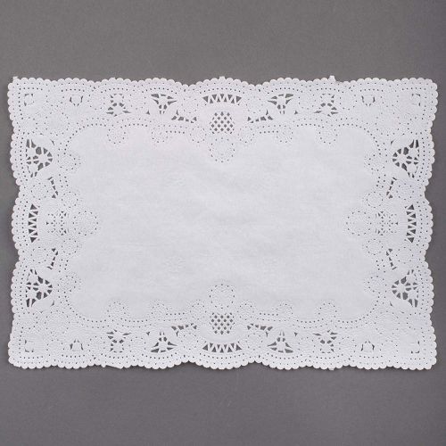 Hoffmaster Scalloped Placemats 10 x 14 White Pack 1000 / cs