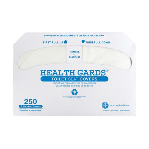 Health Cards Toilet Seat Covers Half Fold White Pack 1000 / cs