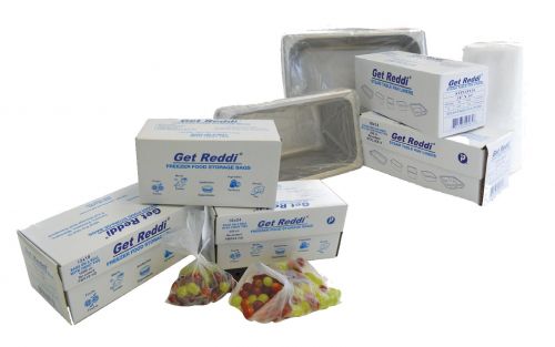 High Density Jumbo Freezer Roll Bag w/ Tie 24'' 0.5mil, Clear (250 Per Case)