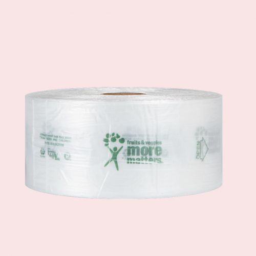 High Density ''More Matters'' Produce Bag 7.5''x6.5''x20'' 8mic, Clear