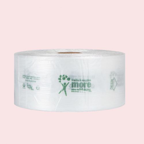High Density ''More Matters'' Produce Bag 7.5''x6.5''x20'' 8mic, Clear