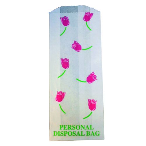 Impact Personal Disposal bag 8.5x3.5x1.5" White Pack 1000/Cs