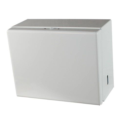 Impact Single Fold Towel Dispenser White 9 1/4" x 11 3/4" x 5 3/4" Metal Pack 1 / EA