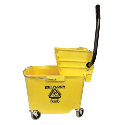 Impact Sidepress Mop Bucket Combo 35 Qt Yellow Side Press Wringer Pack 1 / EA