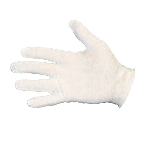 Impact Lisle Mens Inspectors Gloves Cotton Poly Blend reversible Pack Natural