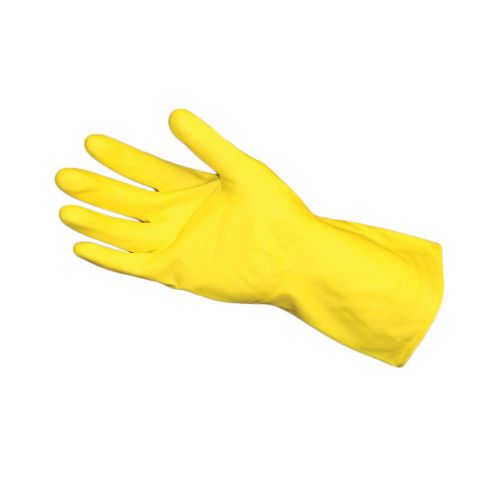 Impact Flocked Lined Gloves Large Yellow 1 pair per bag Pack 12 pair / dz