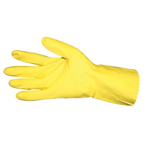 Impact Flock Latex Gloves Ye/.18 Pack 1Dz