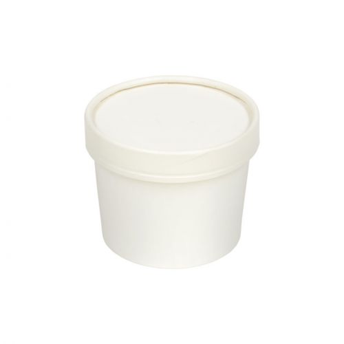 Inno-Pak 12oz Soup Cup With White Paper Lid White Combo Pack Pack 250 / 250