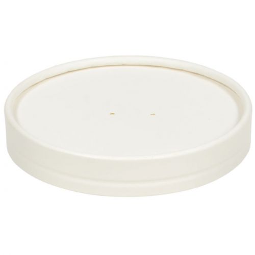 Inno-Pak Lid for 16S / 24 / 32 oz Soup Cup White Paper Pack 500