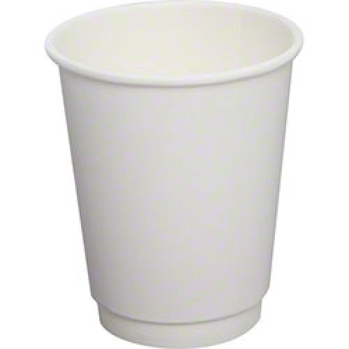 Karat Cup 8 oz Insulated White Hot Cup Pack 20/25