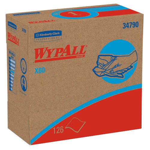 X60 General Purpose Wipers 9.1''x16.8'', Pop-Up Box, White (126 Per Box, 10 Boxes)